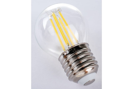 Купить Лампа светодиодная GAUSS диммируемая шар филамент 220V 7W Е27 4100K 580lm 105802207-S фото №4