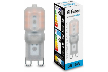 Купить Лампа LED LB-430  5Вт G9 6400К  FERON 25638 фото №1