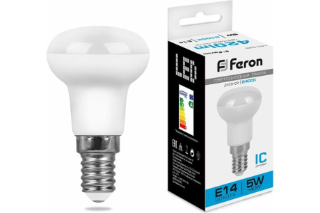 Купить Лампа светодиодная FERON LB-439 5W 230V E14 R39 6400K 420lm фото №1