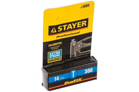Купить Закаленные гвозди STAYER для степлера тип 300 14 мм 1000 шт. 31614-14 фото №4
