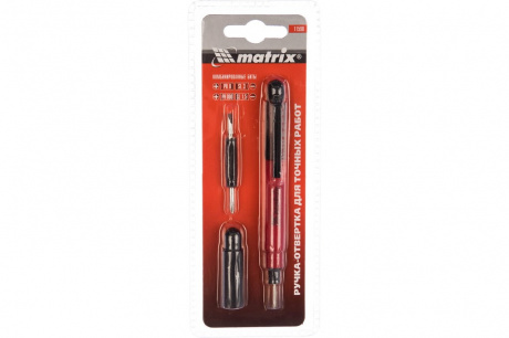 Купить Отвертка-ручка комбинированная PH0 PH000  SL1.5 SL3  MATRIX фото №2