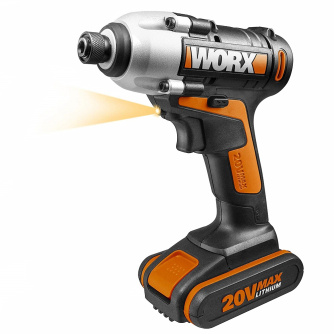 Купить Шуруповерт аккумуляторный WORX WX290.1 20V 2,0Ач кейс фото №1