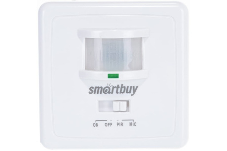 Купить Датчик движения Smartbuy SBL-MS-003 инфракрасный с датч. звука 500Вт до 9м SBL-MS-003 фото №3