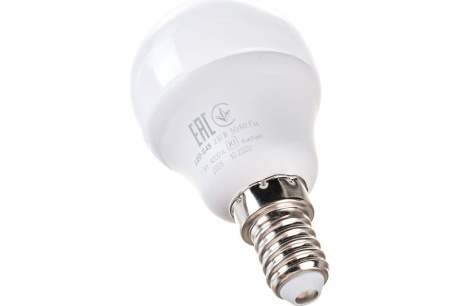 Купить Лампа светодиодная "Шар" 7Вт Е14 4000К холодный белый свет IEK ECO LLE-G45-7-230-40-E14 фото №1
