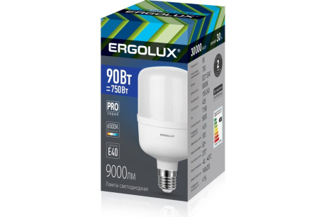 Купить Лампа Ergolux LED HW 90Вт Е40 6500К PRO 150-260В 14332 фото №1